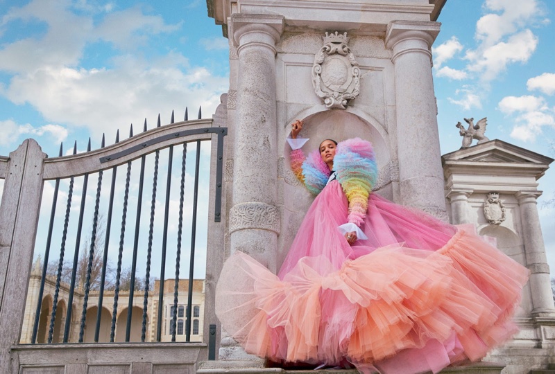 Cora Emmanuel Wows in Haute Couture Looks for Harper's Bazaar UK