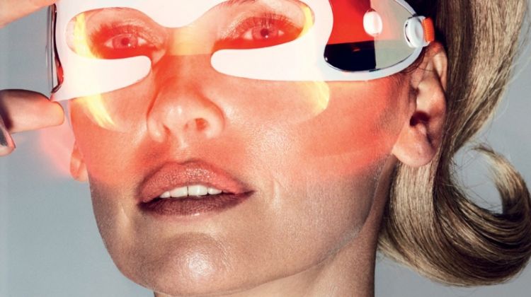 Daniela Pestova Tries On Cutting-Edge Beauty for Vogue Czechoslovakia