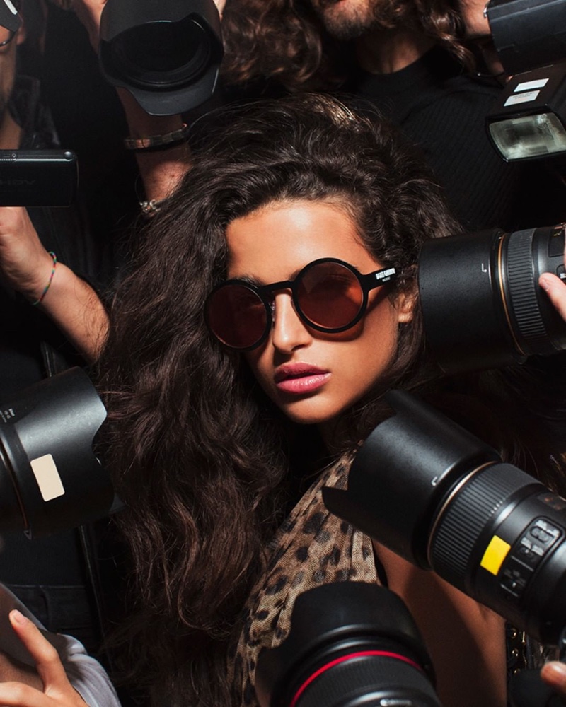 Dolce & Gabbana features a paparazzi theme with #DGLogo Eyewear campaign