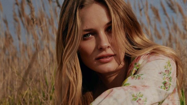 Edita Vilkeviciute poses in Brock x MyTheresa capsule collection