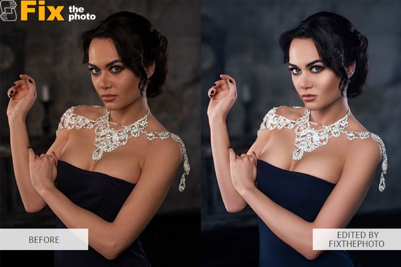 Retouching Before After