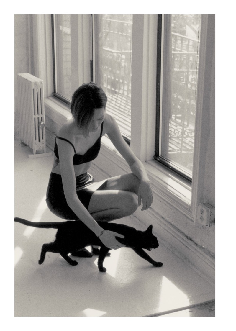 Freja Beha Erichsen Poses in Elegant Looks for Puss Puss Magazine