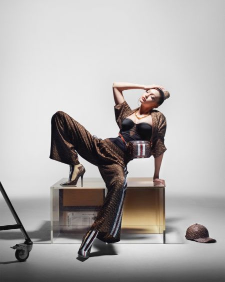 Gigi Hadid Strikes a Pose for Burberry Monogram Campaign Burberry enlists Gigi Hadid for Monogram Collection campaign
