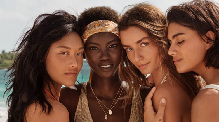 Andreea Diaconu, Anok Yai Hit the Beach for H&M Swimwear ’19 Campaign