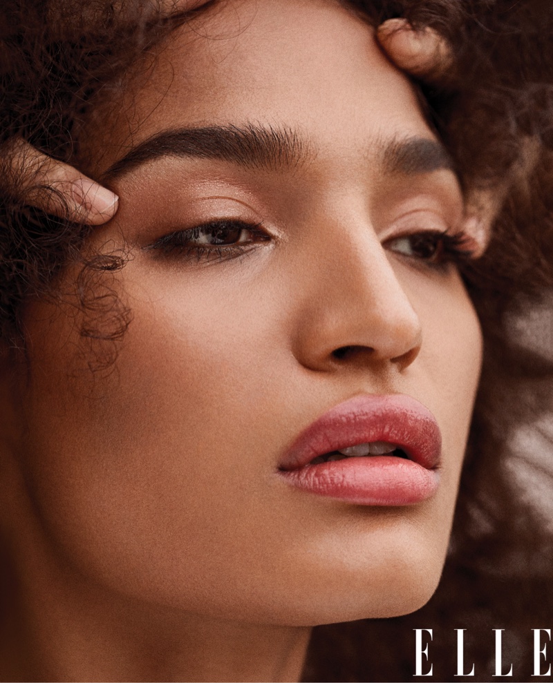 Indya Moore is ready for her closeup in ELLE 