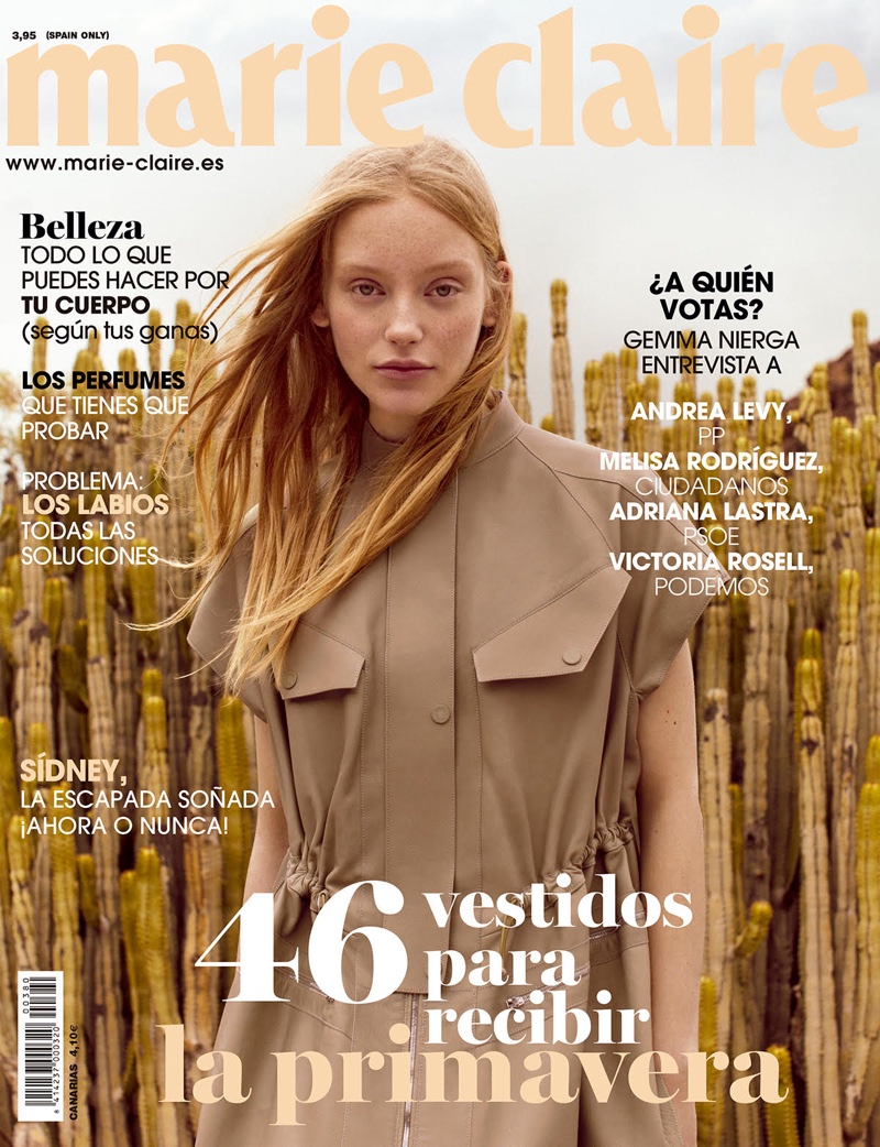 Jeske van der Pal Models the Neutral Trend for Marie Claire Spain