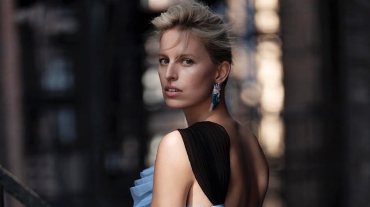 Karolina Kurkova Models Elegant Looks for Harper's Bazaar Spain