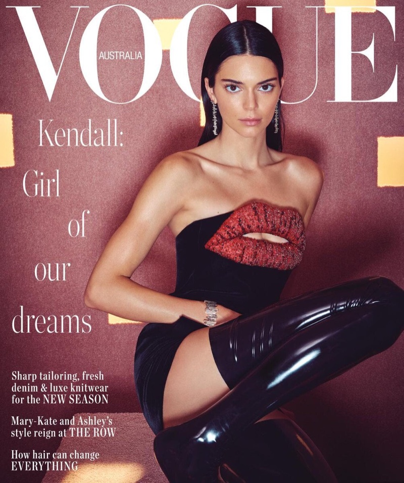 Kendall Jenner Poses in Statement Styles for Vogue Australia