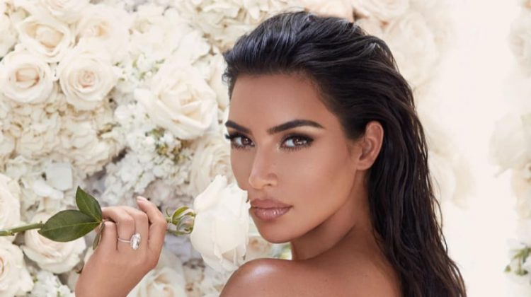 Kim Kardashian Blooms in KKW Beauty Bridal Makeup Campaign