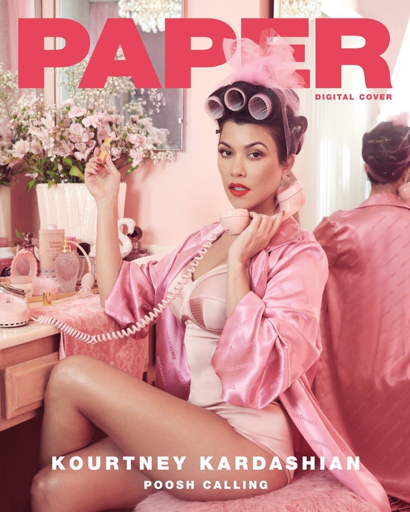 Kourtney Kardashian on Paper Magazine Digital Cover