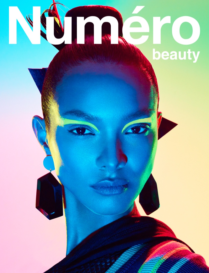 Lais Ribeiro Poses in Bold Beauty Looks for Numero Russia