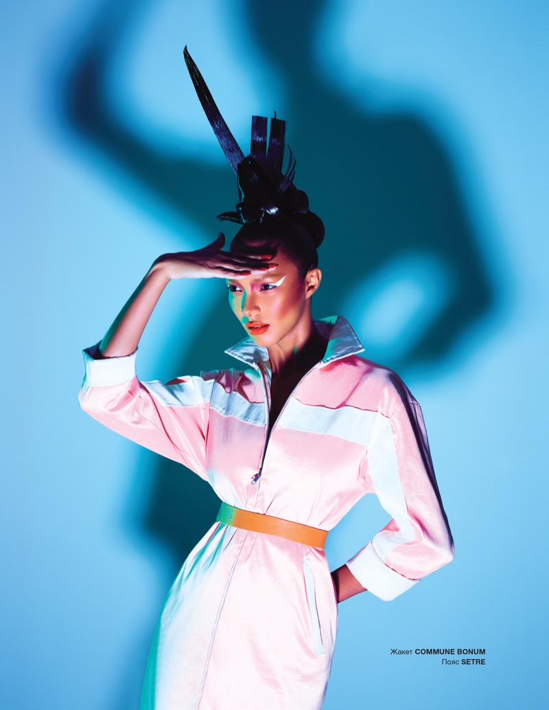 Lais Ribeiro Poses in Bold Beauty Looks for Numero Russia