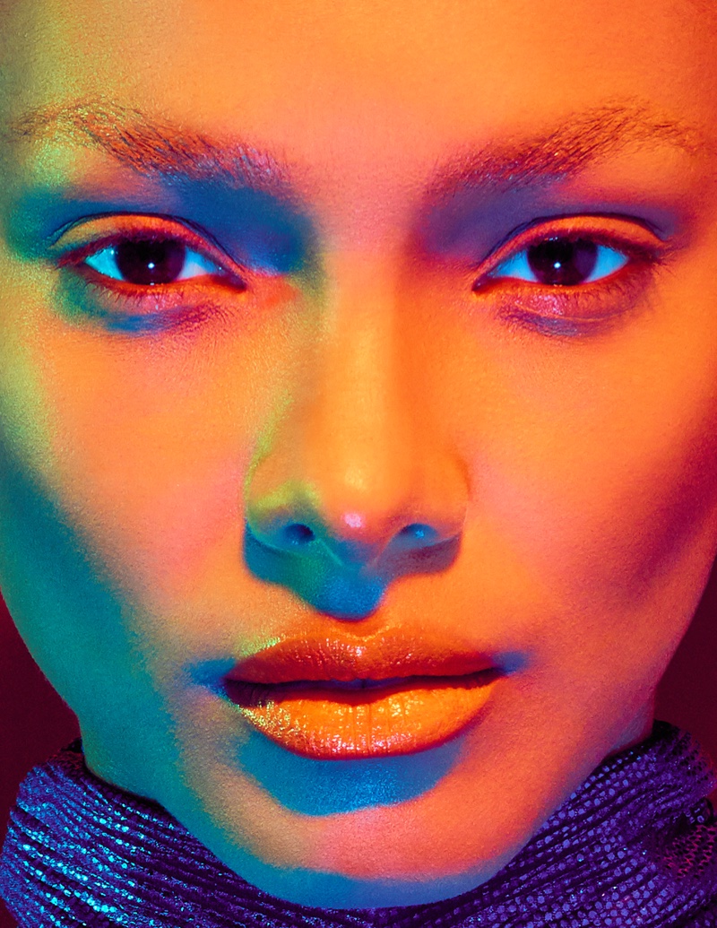 Lais Ribeiro Poses in Bold Beauty Looks for Numero Russia