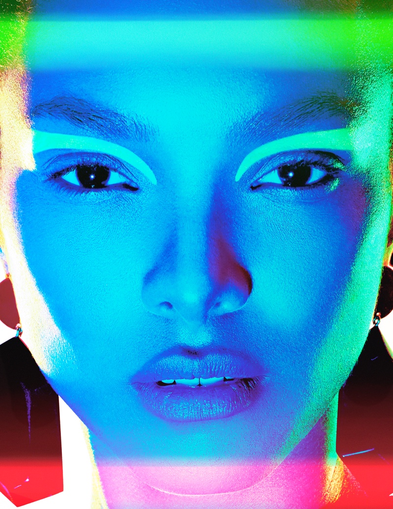 Lais Ribeiro Poses in Bold Beauty Looks for Numero Russia