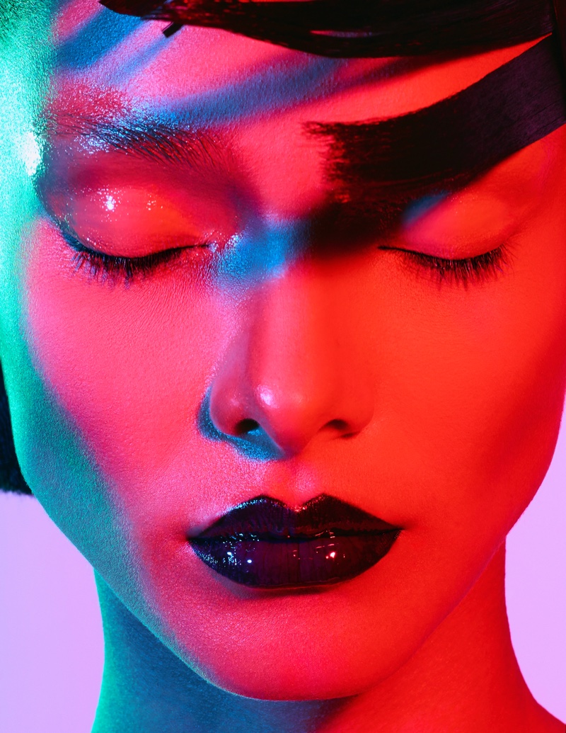 Lais Ribeiro Poses in Bold Beauty Looks for Numero Russia