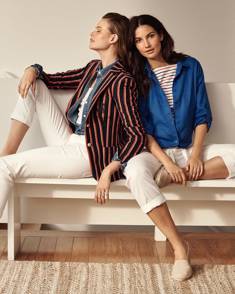 Behati Prinsloo and Lily Aldridge front Lauren Ralph Lauren summer 2019 campaign