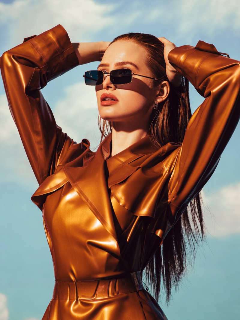 Madelaine Petsch strikes a pose in Prive Revaux collaboration
