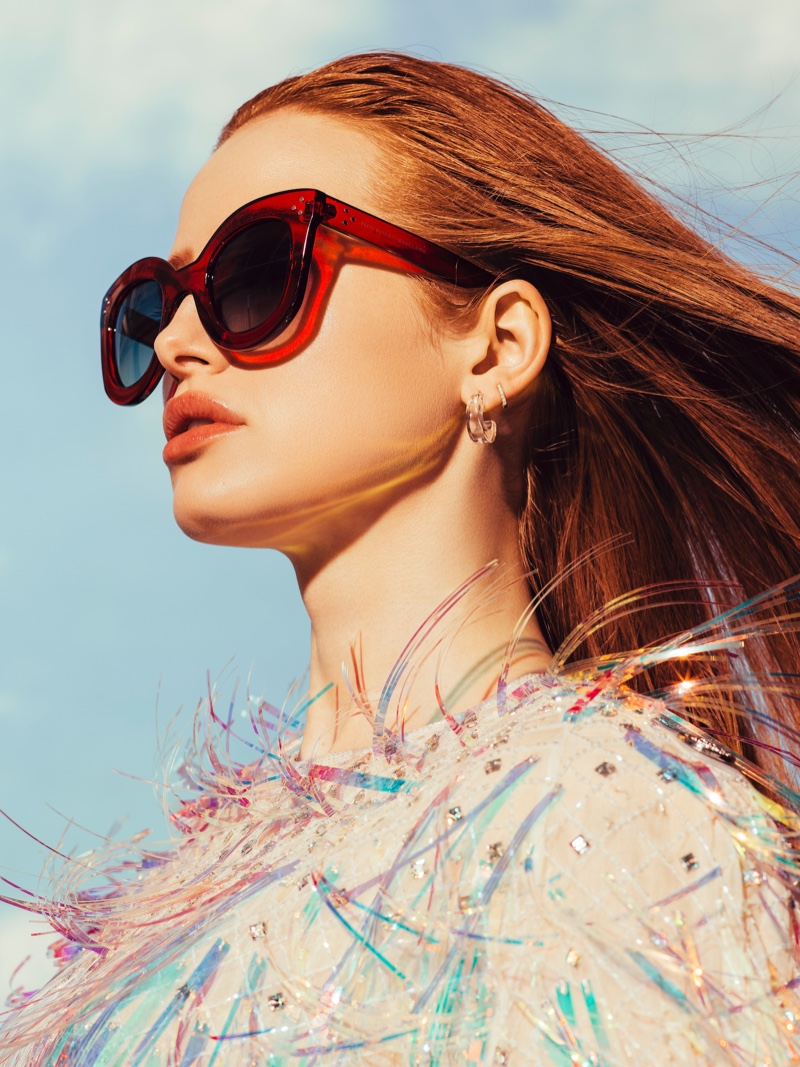 Madelaine Petsch x Prive Revaux Monroe sunglasses in red