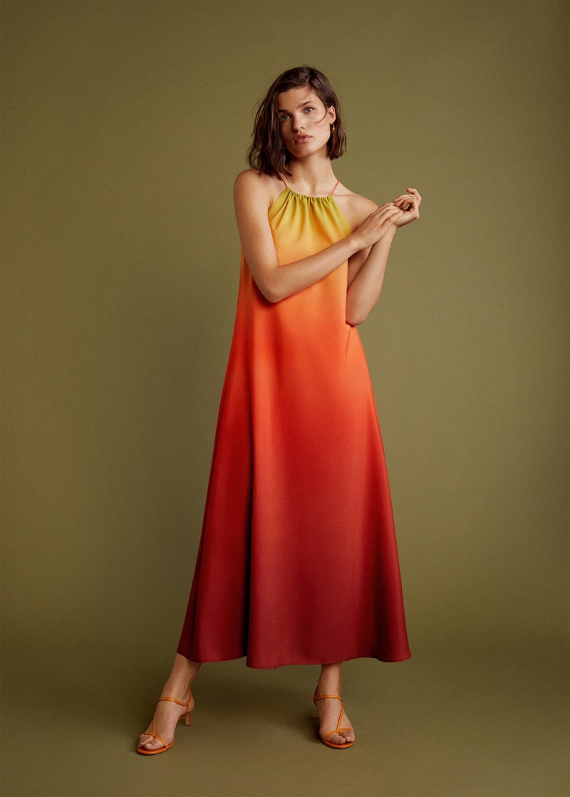 Mango Tie-Dye Print Dress