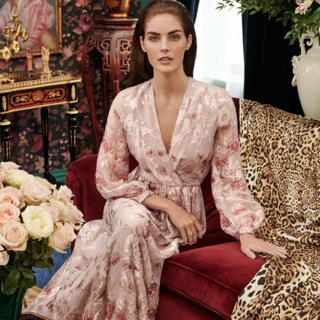 Dressed in pink, Hilary Rhoda wears Max Mara special occasion collection