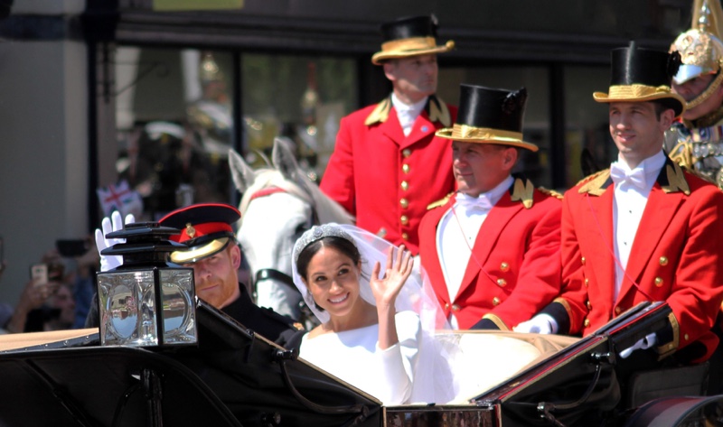 Meghan Markle and Prince Harry at their wedding in May 2019