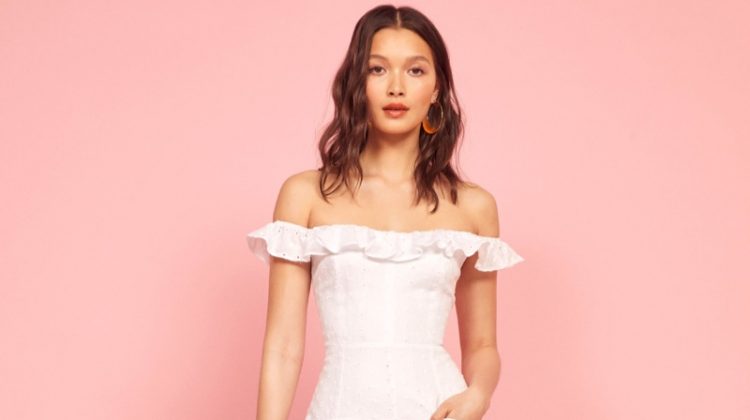 Light & Breezy: See Reformation's White Linen Pieces Reformation Maldives Dress in White $218
