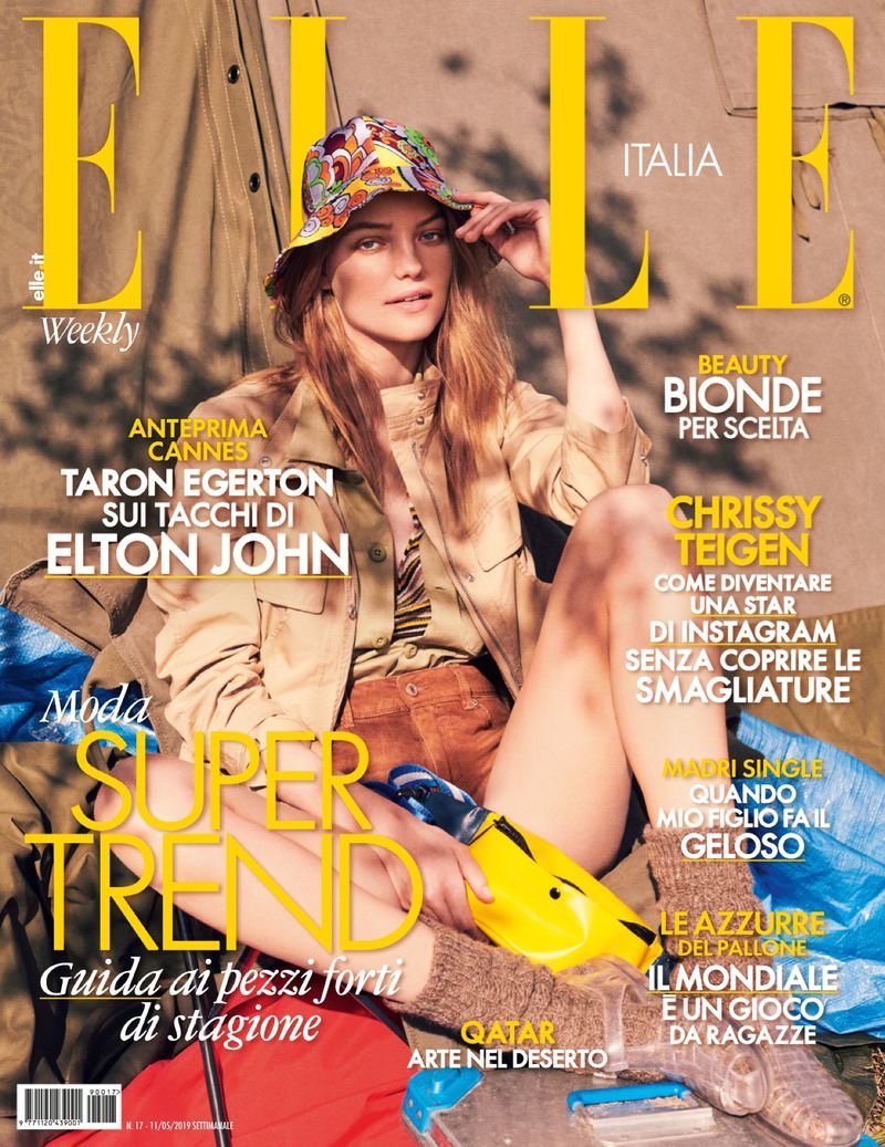 Roos Abels Goes Glamping in Outdoor Looks for ELLE Italy