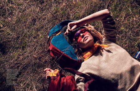 Roos Abels Goes Glamping in Outdoor Looks for ELLE Italy Roos Abels Goes Glamping in Outdoor Looks for ELLE Italy