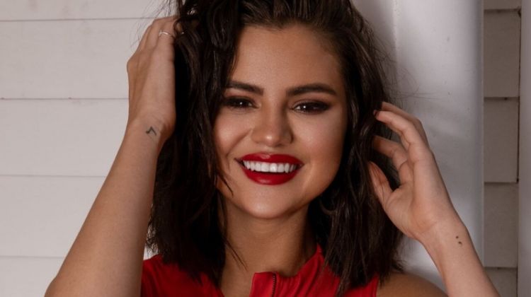 Selena Gomez Looks Red-Hot in Krahs Swim Collection