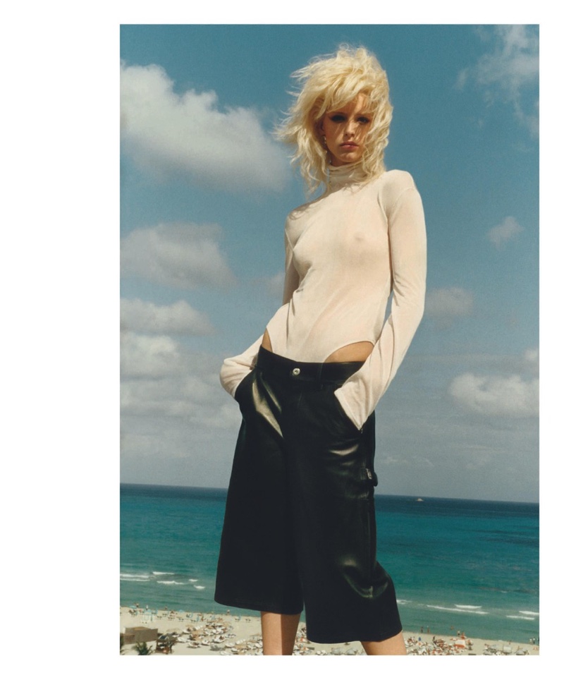 Abby Champion Takes Miami From Day to Night in PORTER Magazine