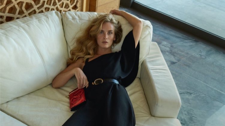 Aleksandra Orbeck Nilssen Poses In Glam Looks for Barbara Magazine