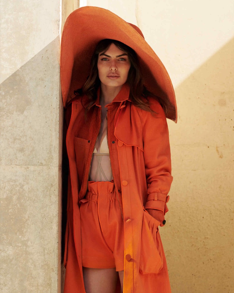 Alyssa Miller Wears Rust-Tone Styles for How to Spend It Magazine