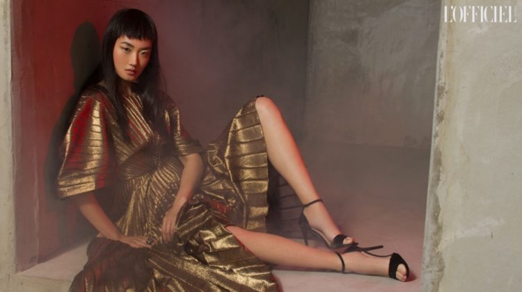 Ash Foo Turns Up the Shine Factor for L’Officiel Austria