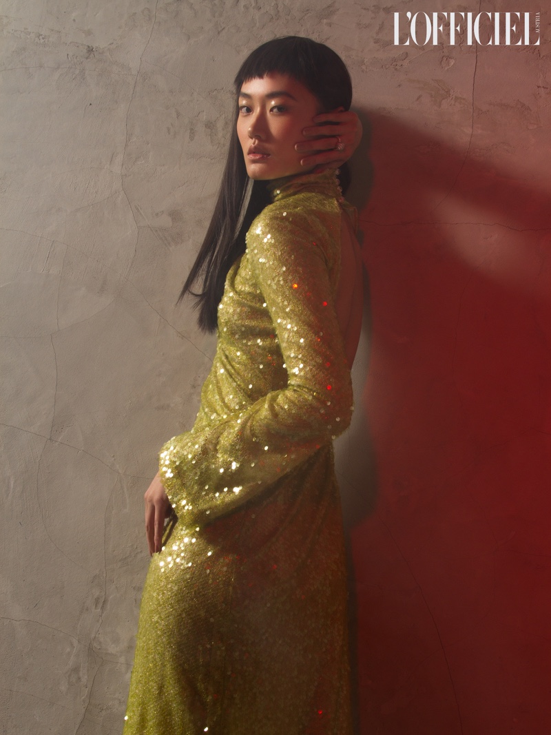 Ash Foo Turns Up the Shine Factor for L'Officiel Austria