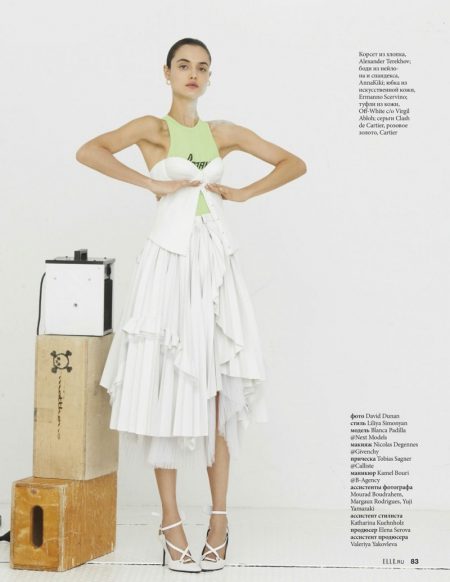 Blanca Padilla Poses in Fashion Forward Looks for ELLE Russia Blanca Padilla Poses in Fashion Forward Looks for ELLE Russia