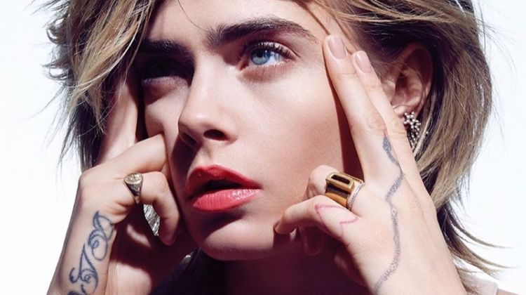Cara Delevingne Shines in Dior Makeup for Vogue Korea