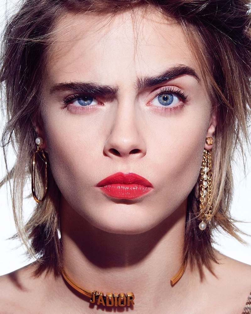 Cara Delevingne Vogue Korea 2019 Cover Dior Makeup Editorial