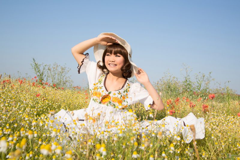 Child Embroidered Dress Meadow