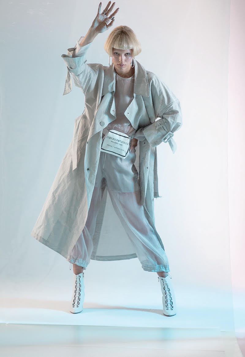 Devon Windsor Gets Futuristic in Metallics for Numero Russia