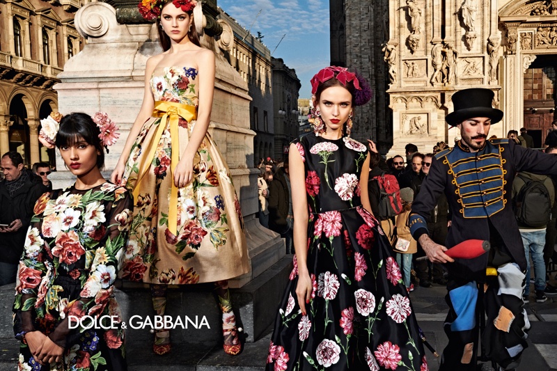 Floral prints take the spotlight in Dolce & Gabbana fall-winter 2019 campaign