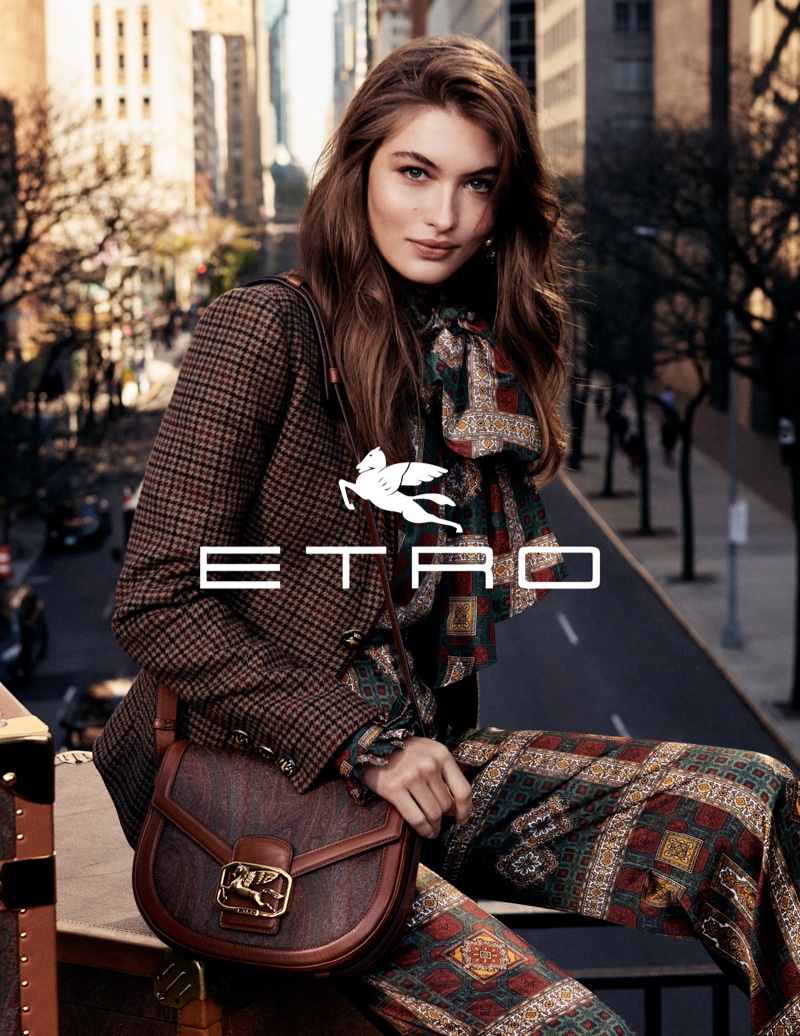 Grace Elizabeth stars in Etro fall-winter 2019 campaign