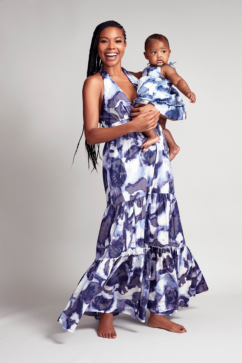 Gabrielle Union and daughter Kaavia pose in New York & Company collaboration