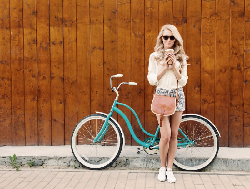 Girl with Bike