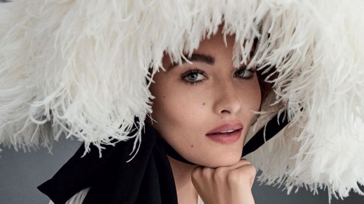 Grace Elizabeth Models Retro Glam Styles for Vogue Brazil