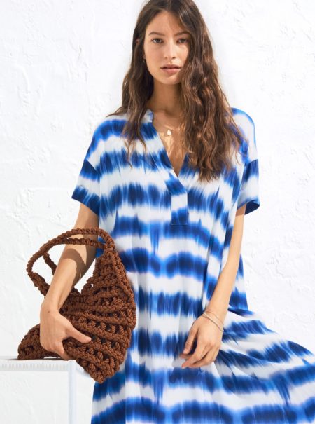 The Blue Crew: 5 Indigo Looks From H&M H&M Kaftan Dress in tie-Dye Print