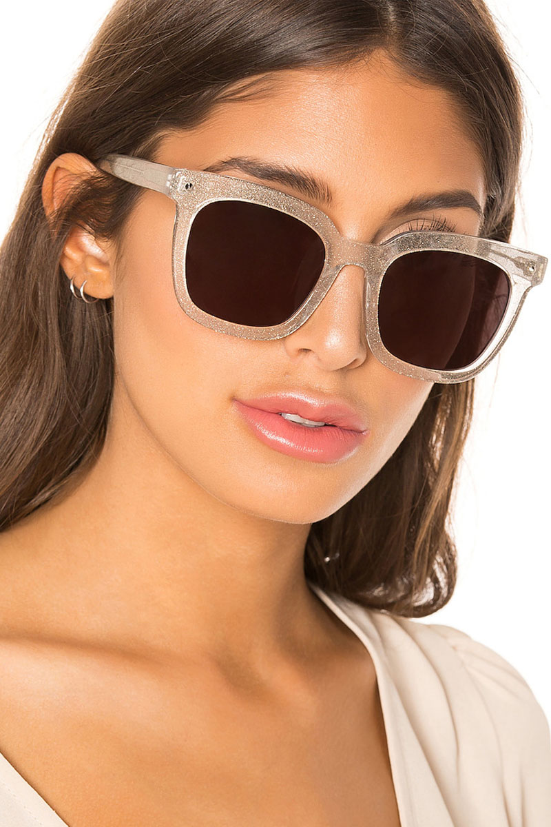 House of Harlow 1960 x REVOLVE Stella Sunglasses in Silver Glitter $98