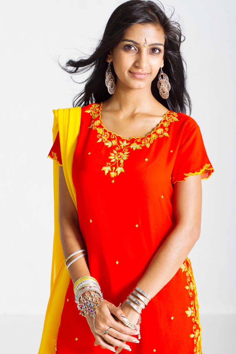 Indian Woman Embellished Tunic