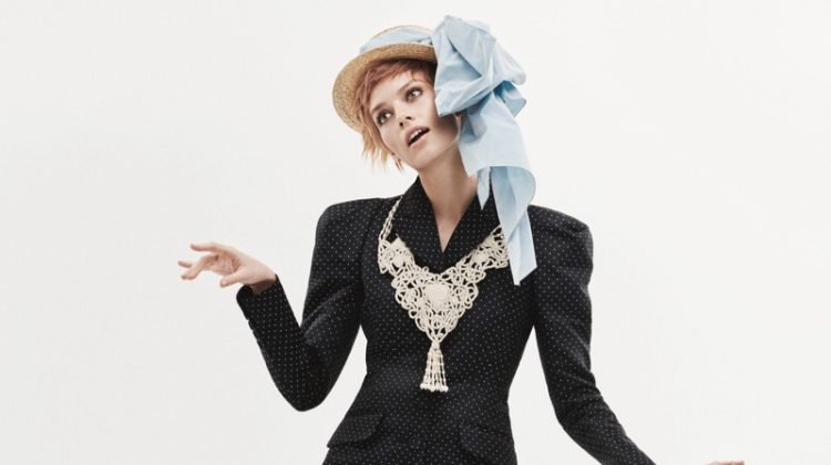 Jasmine Dwyer Poses in Whimsical Fashions for Grazia Italia
