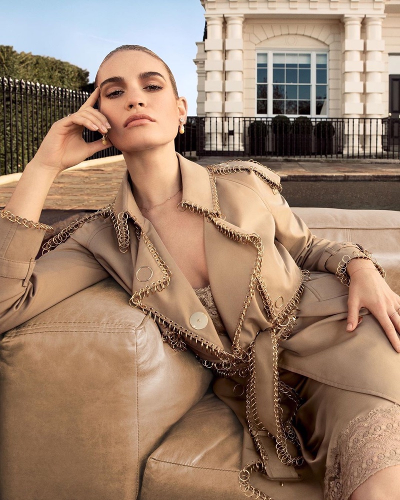 Lily James fronts My Burberry fragrance campaign for 2019