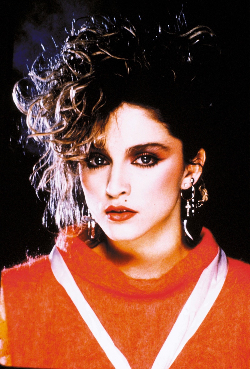 Madonna Young 1980s Hair Eye Makeup